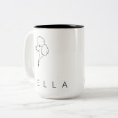 Poodle | Heritage Personalized 15oz Mug ツートーンマグカップ (正面左)