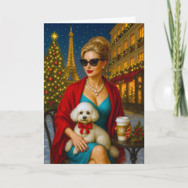 Poodle Holiday Card シーズンカード