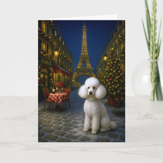 Poodle Holiday Card シーズンカード (正面)