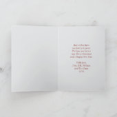 Poodle in the Snow Christmas Card カード (内部)