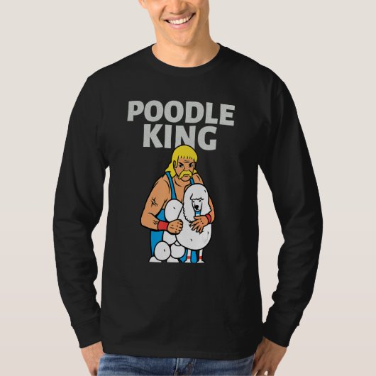 Poodle King Mullet Time Business In Front Party In Tシャツ (正面)