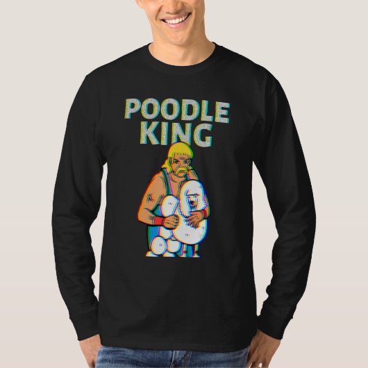 Poodle King Mullet Time Business In Front Party In Tシャツ (正面)