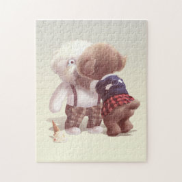 Poodle Kisses Jigsaw Puzzle ジグソーパズル