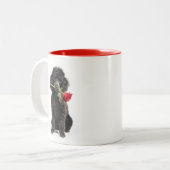 Poodle Love ツートーンマグカップ (正面左)
