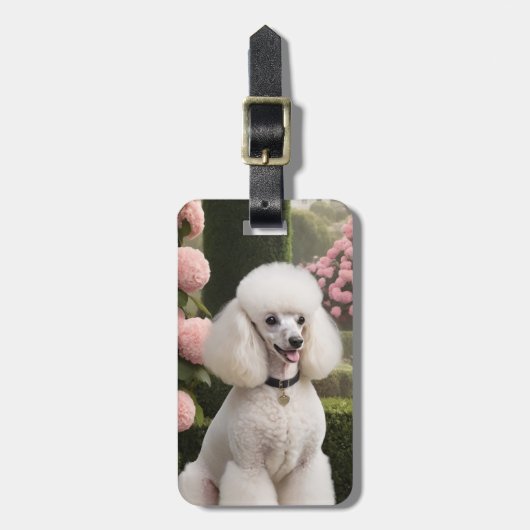 Poodle Luggage Tag ラゲッジタグ (正面縦)