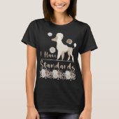 Poodle Mama Dog Lover Funny Standard Poodle Tシャツ (正面)