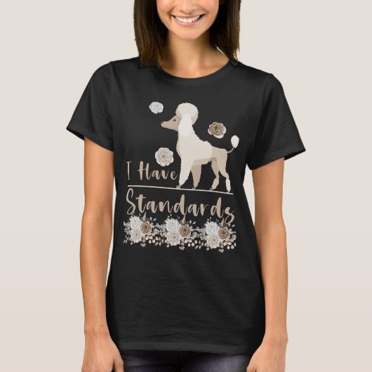 Poodle Mama Dog Lover Funny Standard Poodle Tシャツ (正面)