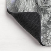 Poodle Miniature Toy Silver Gray Blue Dog Art マウスパッド (コーナー)