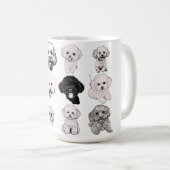 Poodle Mug | Cute Dog Lover Gift | Adorable Canich コーヒーマグカップ (正面右)