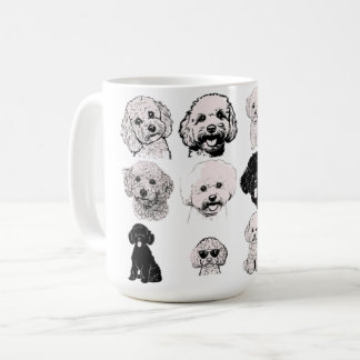 Poodle Mug | Cute Dog Lover Gift | Adorable Canich コーヒーマグカップ