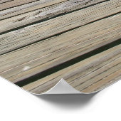 Poodle On Boardwalkポスター ポスター (角)