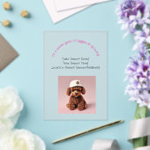 Poodle Party Pup アクリル招待状 (インサイチュ (ウェディング))