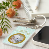 Poodle Photo Keychain – Forever My Best Friend キーホルダー (正面右)