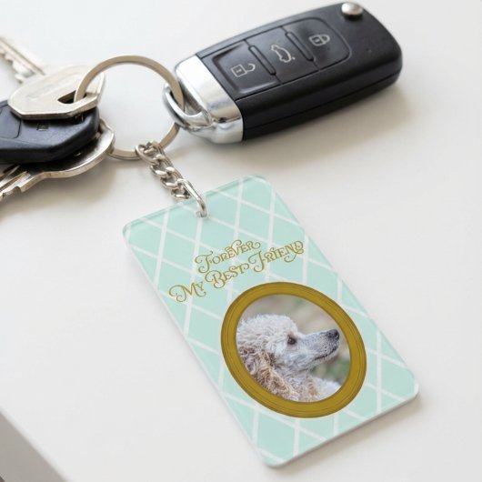 Poodle Photo Keychain – Forever My Best Friend キーホルダー