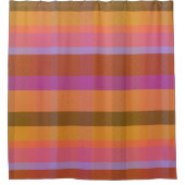 Poodle Plaid DGARTPAP シャワーカーテン (正面)