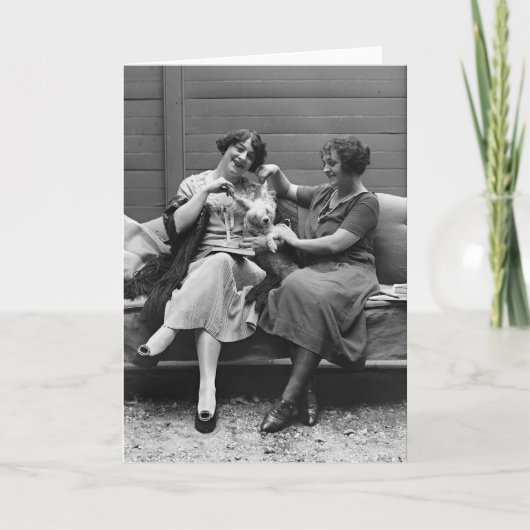 Poodle Playtime, 1920s カード (正面)