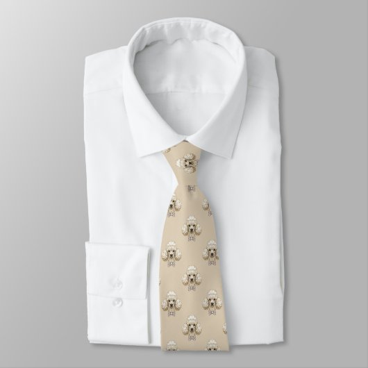 Poodle Portrait Necktie – Luxury Dog Lover Style ネクタイ (タイ)