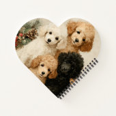 Poodle Puppies ノートブック (裏面)
