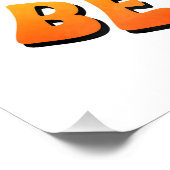 Poodle Puppy Hippie Happy Dog  ポスター (コーナー)