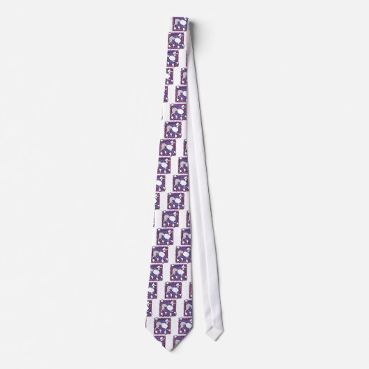 POODLE Purple Tie ネクタイ (正面)