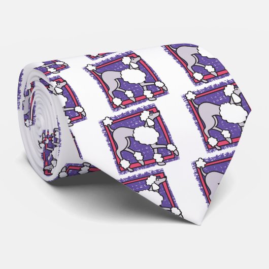 POODLE Purple Tie ネクタイ (ロール)