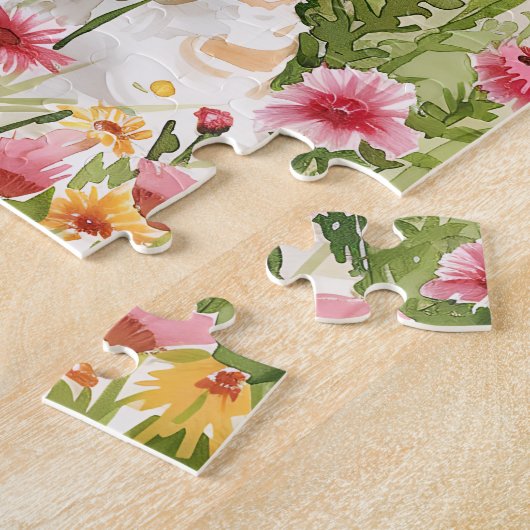 Poodle Puzzle – Watercolor Dog Fun ジグソーパズル (側面)