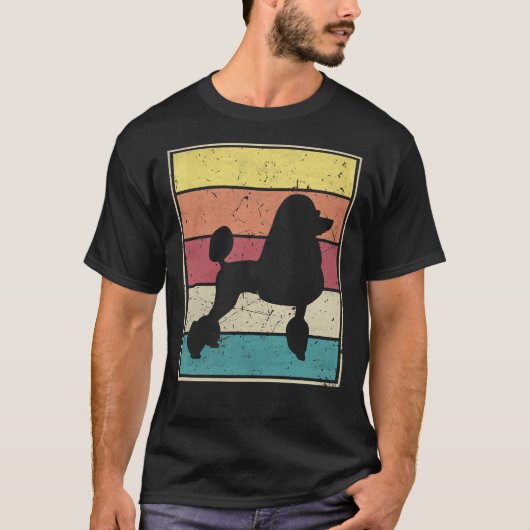 Poodle Retro Vintage Classic Tシャツ (正面)