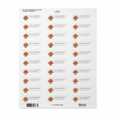 Poodle Return Address Labels ラベル (フルシート)