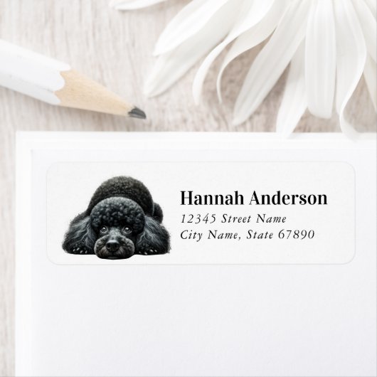 Poodle Return Address Labels ラベル (インサイチュ)