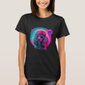 Poodle s Synthwave Dreamscape Tシャツ (正面)