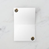 Poodle Silhouette Thank You Notecard サンキューカード (内部)