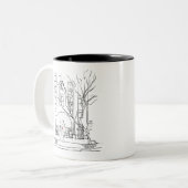 Poodle Street ツートーンマグカップ (正面左)