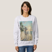 poodle sweatshirt on the beach スウェットシャツ (正面フル)