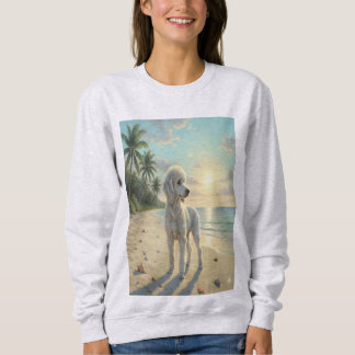 poodle sweatshirt on the beach スウェットシャツ