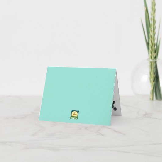 Poodle Thank You Notecard サンキューカード (裏面)