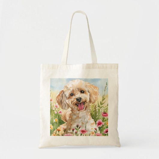 Poodle Tote Bag – Dog Lover Gift トートバッグ (正面)