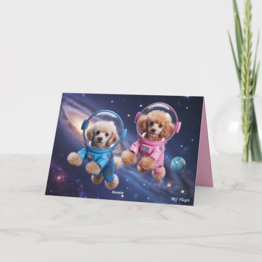 Poodle Valentine Card シーズンカード (裏面)