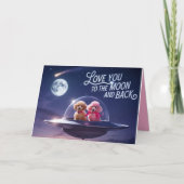 Poodle Valentine Card シーズンカード (正面)