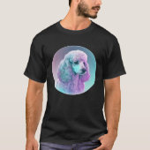 Poodle Vaporwave Retrowave Aesthetic  1 Tシャツ (正面)