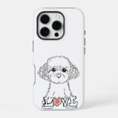 Poodle with Love Phonecase iPhoneケース (裏面)