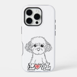 Poodle with Love Phonecase iPhone 16 Proケース