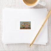 Poodles in Hippy Van ラベル (インサイチュ)