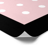 Poodles in Paris Pink Poster ポスター (角)