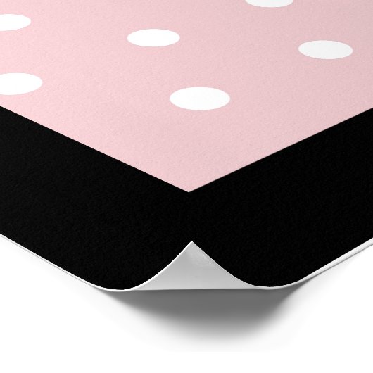 Poodles in Paris Pink Poster ポスター (角)