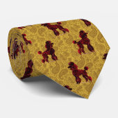 Poodles with Paisley Tie ネクタイ (ロール)