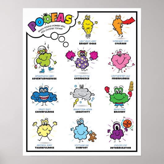 POOFA-POWERSキャラクターポスター ポスター (正面)