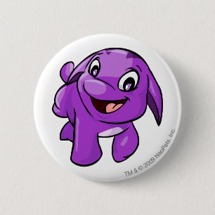 Poogleの紫色 缶バッジ