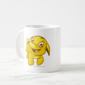 Poogleの金ゴールド コーヒーマグカップ (正面左)