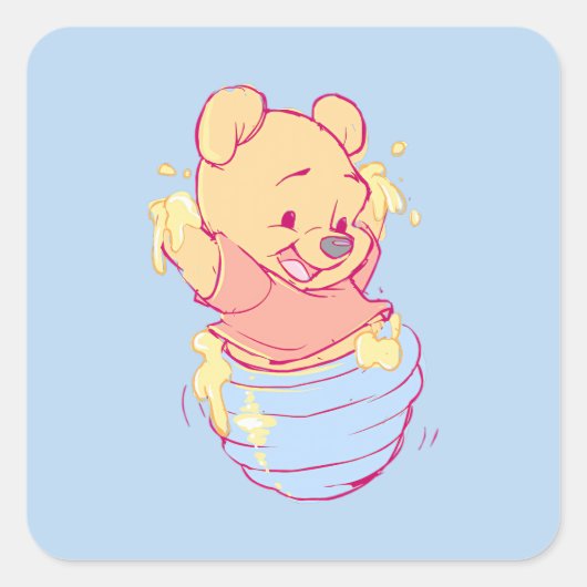 Pooh スクエアシール (正面)