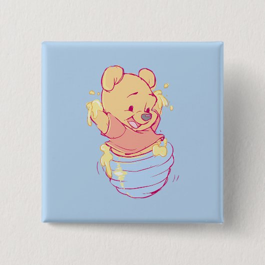 Pooh Button 缶バッジ (正面)